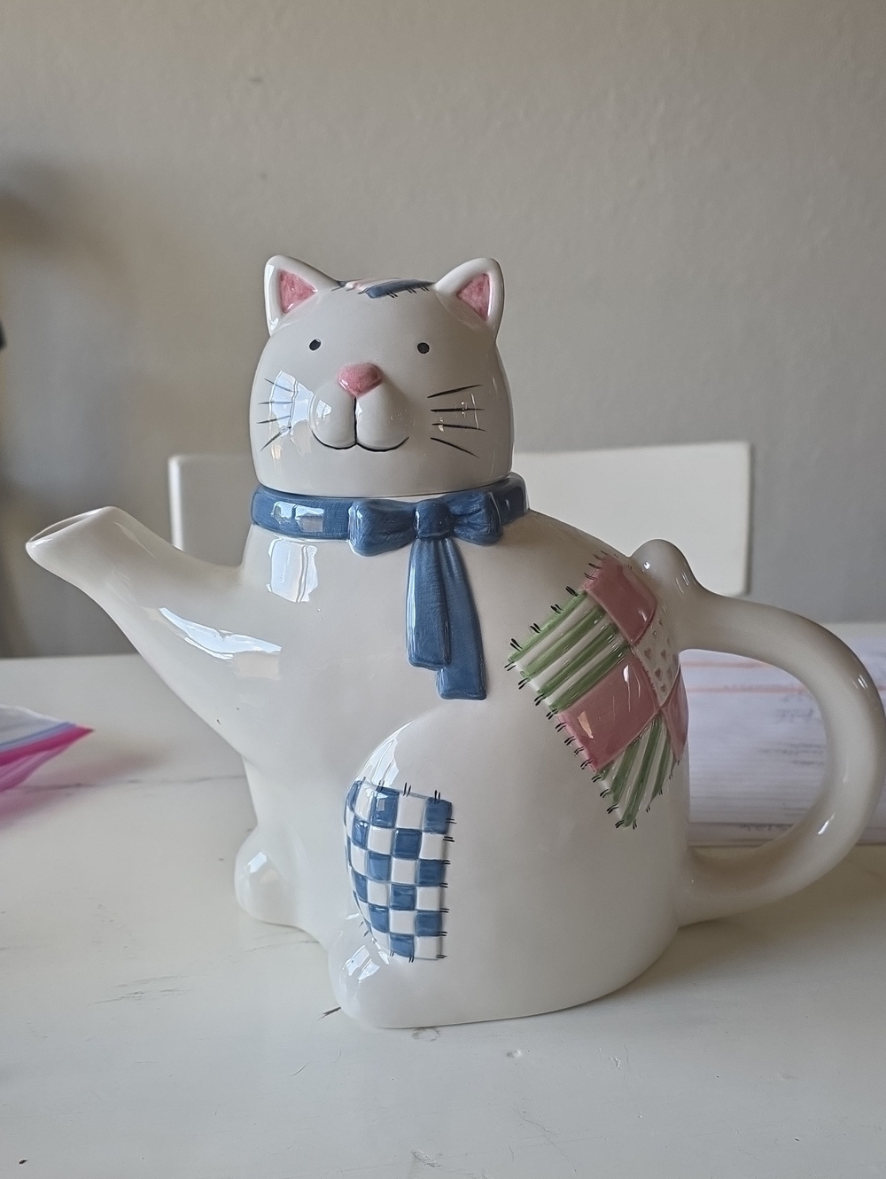 Patchwork Cat Teapot